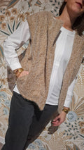 Gilet en feutrine Camel