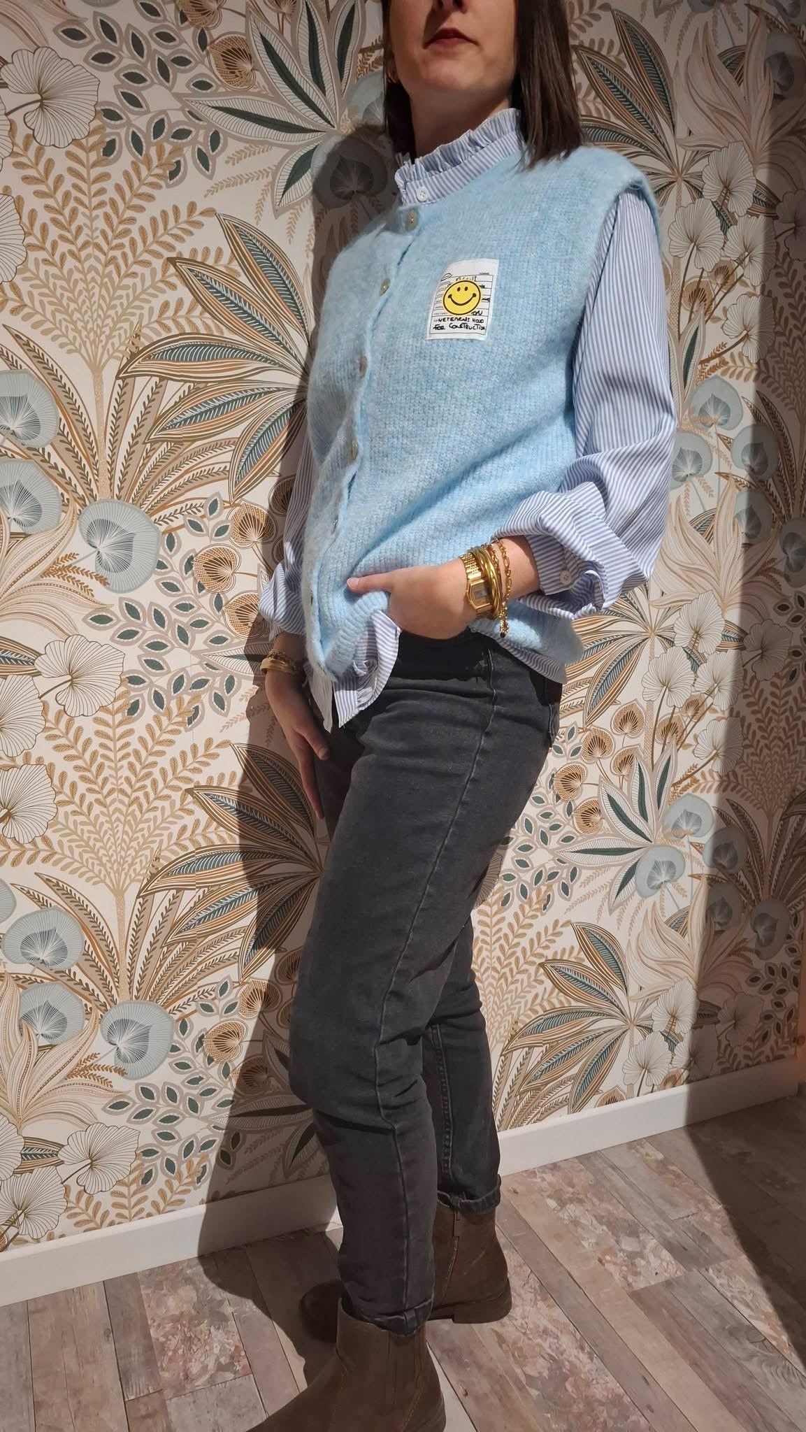 Gilet sans manches smiley