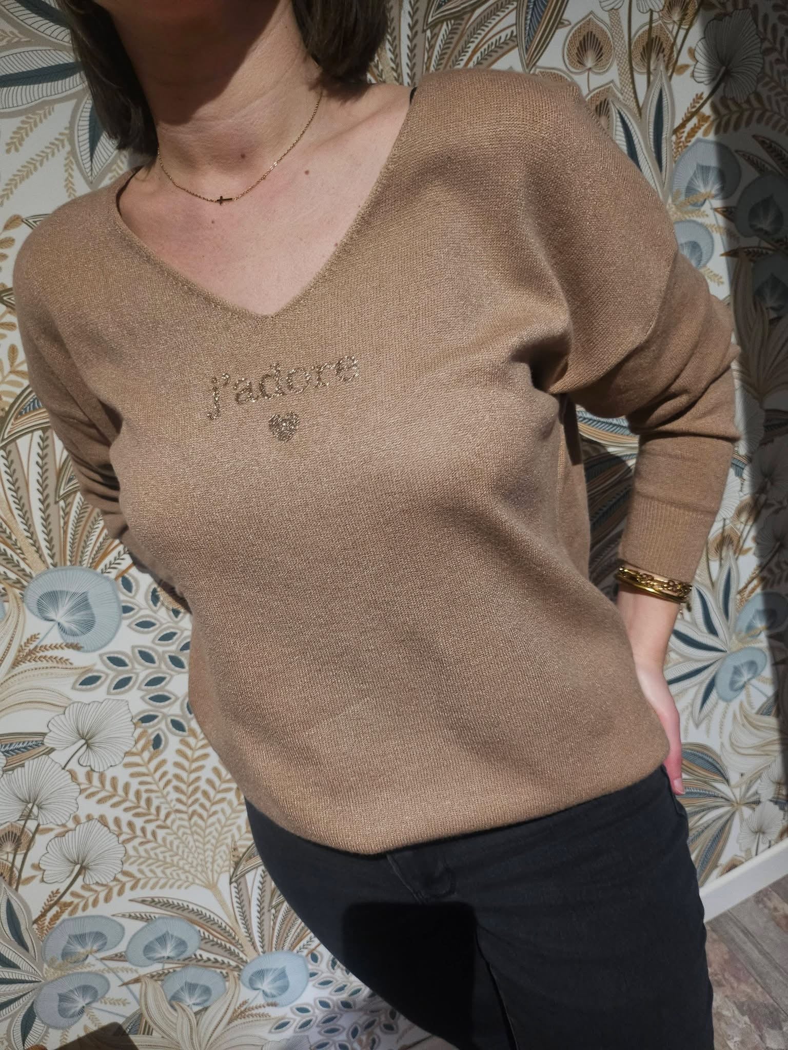 Pull J’adore Camel