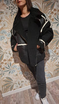 Manteau similicuir Noir