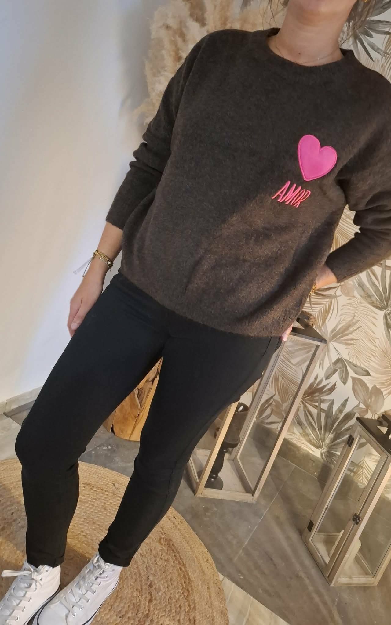 Pull en laine Amor