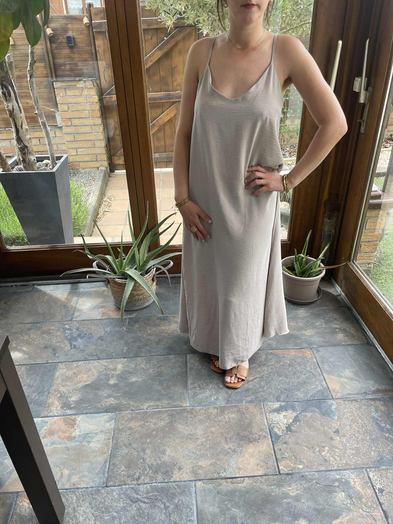 Robe beige