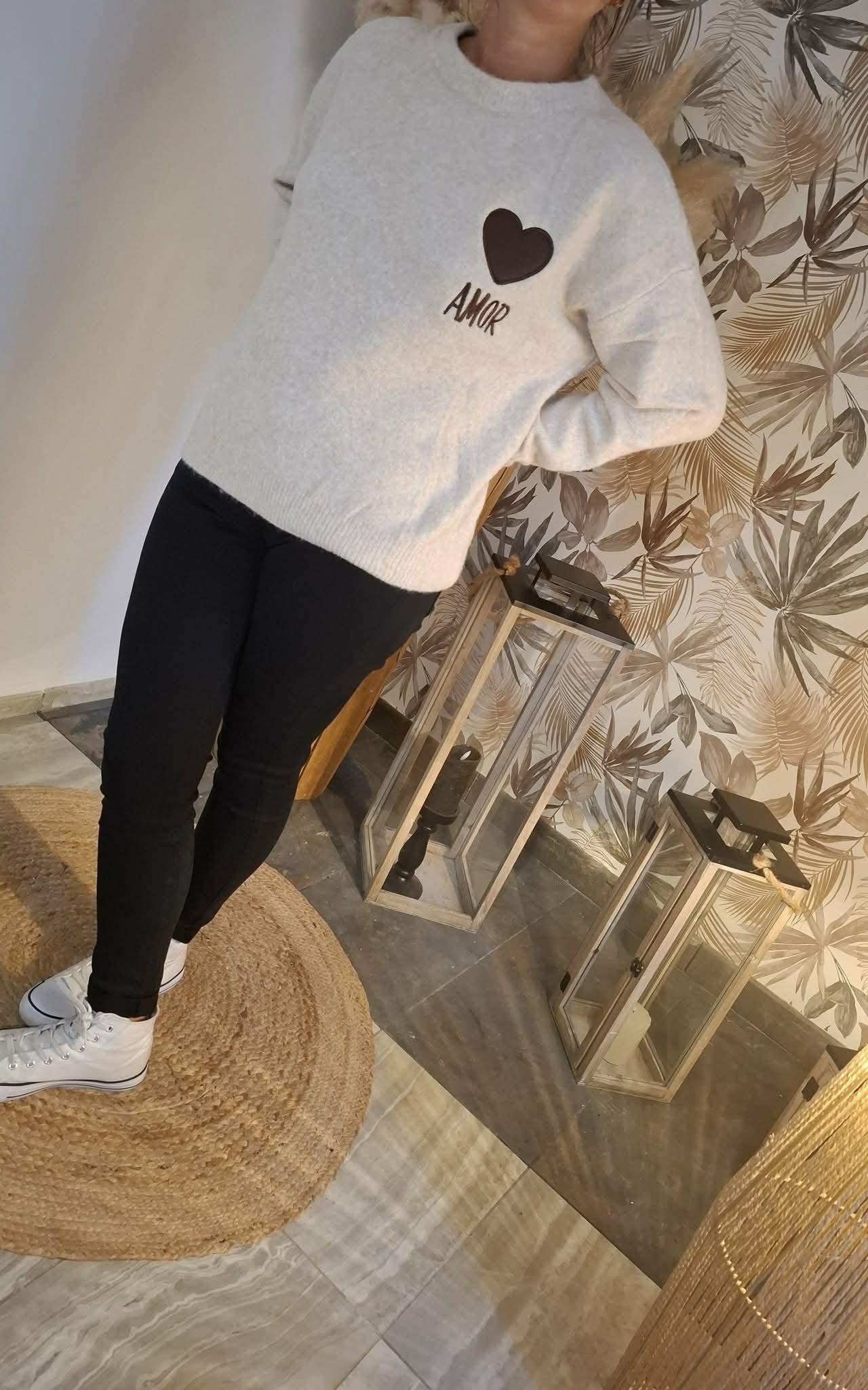 Pull en laine Amor